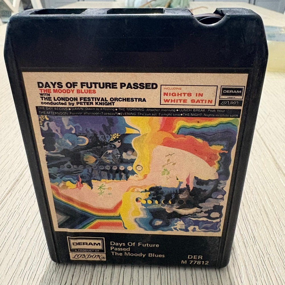 The Moody Blues Days of Future Passed 8-Track Tape Vintage Rock DER M 77812